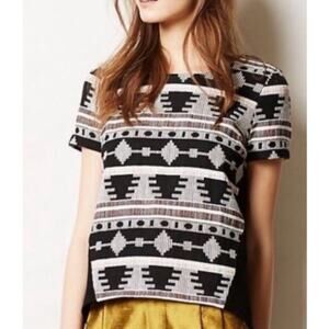 Anthropologie Brand Sunday in Brooklyn‎ Ellery Aztec tribal top XS